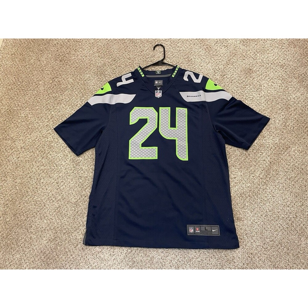 Nike On Field Marshawn Lynch Seattle Seahawks Jersey Men’s Large NFL Football - Picture 1 of 5